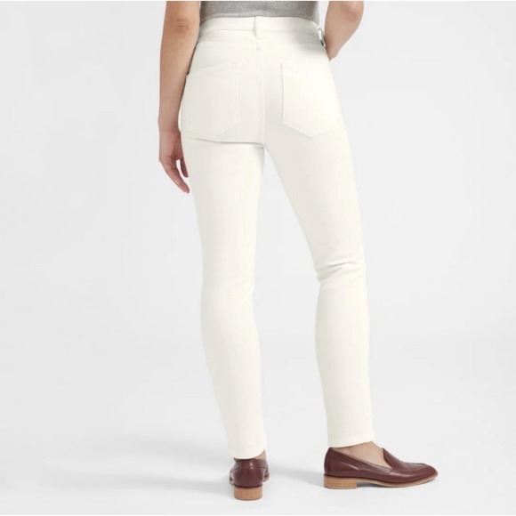 Everlane Denim Jeans High Rise Skinny Ankle White SZ 32 - Picture 5 of 13